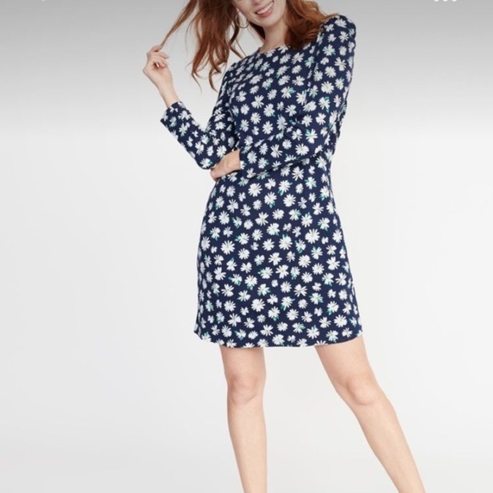 Old Navy Navy Daisy Dress